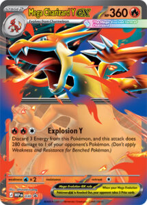 Mega Charizard Y ex — MEP Black Star Promos · 030 · 2026 (New art from the Mega Charizard Tins.)