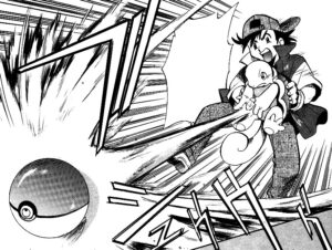 Ash's Squirtle fires Hydro Pump in The Electric Tale of Pikachu