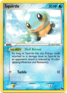 Squirtle — POP Series 4 · 14/17 · 2006 (Organised Play promo-pack card with EX Team Magma vs Team Aqua's text and new art. In Japan it was a 2006 McDonald's promo.)