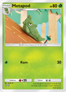 Metapod — Everyday Wonders · 002/069 · 2026 (Reuses the Rebel Clash art; Ram hits for 30.)