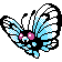 Butterfree sprite from Pokémon Silver (alt)