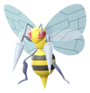 Beedrill sprite from Pokémon Let's Go, Pikachu! & Let's Go, Eevee! (alt)