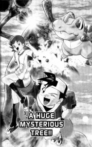 The Golden Boys GB10, 'A Huge Mysterious Tree!!', where Gold's Pidgey evolves into Pidgeotto