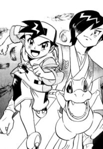 The Golden Boys GB02, 'Falkner, the Bird Keeper's Challenge!!', where Falkner's Pidgeot takes on Gold's Totodile