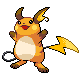 Raichu sprite from Pokémon HeartGold & SoulSilver (alt)