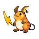 Raichu sprite from Pokémon Platinum (alt)