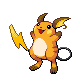 Raichu sprite from Pokémon Black & White (female, alt)