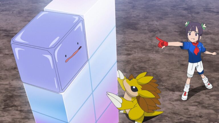 Ann and her Sandslash on a Blueberry Quest