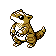 Sandshrew sprite from Pokémon Crystal (alt)