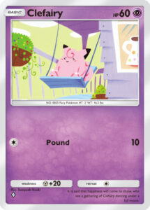 Clefairy — Extradimensional Crisis · 022/069 · 2025 (Pound for 10, with Sumiyoshi Kizuki's art from the 2000 Neo Genesis Clefairy (30/111).)