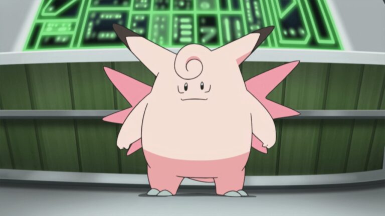Lusamine's Clefairy all grown up as a Clefable