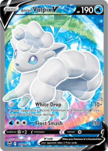 Alolan Vulpix V — Silver Tempest · 173/195 · 2022 (Full Art version with a separate illustration by 5ban Graphics.)