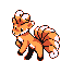 Vulpix sprite from Pokémon Red & Blue (alt)