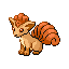 Vulpix sprite from Pokémon Emerald (alt)