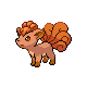Vulpix sprite from Pokémon HeartGold & SoulSilver (alt)