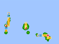 Three Island (Kin Island) map