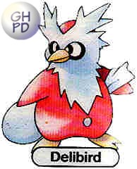 Delibird in the original Gengar’s Pokédex