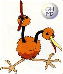 Doduo in the original Gengar&rsquo;s Pok&eacute;dex