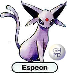 Espeon in the original Gengar’s Pokédex