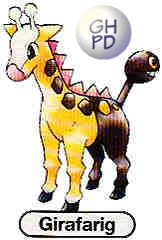 Girafarig in the original Gengar’s Pokédex