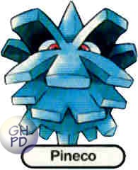 Pineco in the original Gengar’s Pokédex