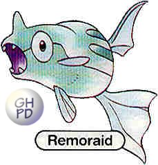 Remoraid in the original Gengar’s Pokédex