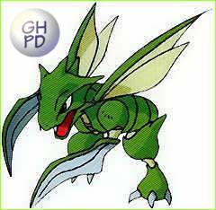Scyther in the original Gengar’s Pokédex