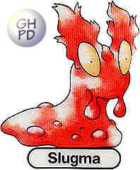 Slugma in the original Gengar’s Pokédex