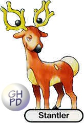Stantler in the original Gengar&rsquo;s Pok&eacute;dex