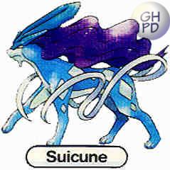 Suicune in the original Gengar’s Pokédex