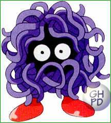 Tangela in the original Gengar&rsquo;s Pok&eacute;dex