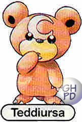 Teddiursa in the original Gengar’s Pokédex