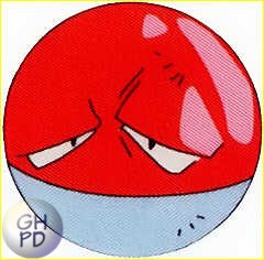 Voltorb in the original Gengar&rsquo;s Pok&eacute;dex