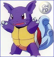 Wartortle in the original Gengar’s Pokédex