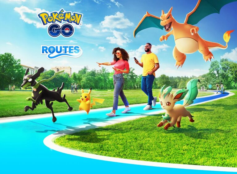 The Routes screen