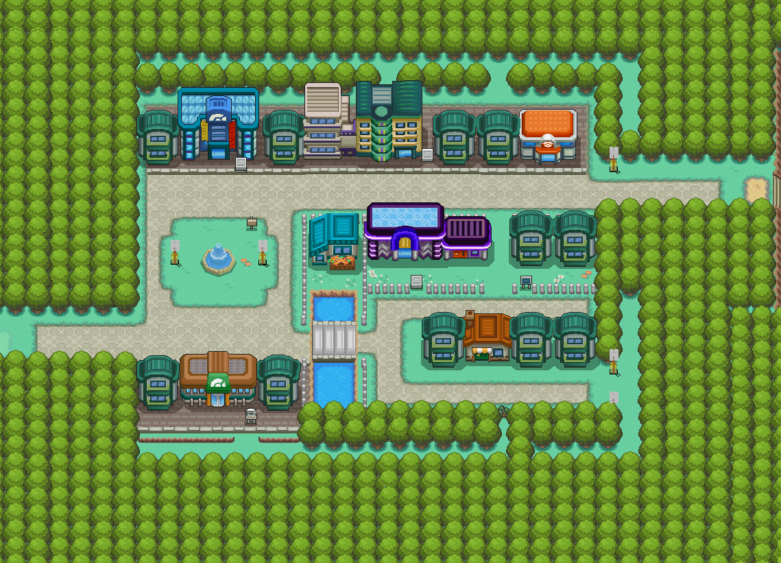 Celadon City, with its Department Store and Game Corner.