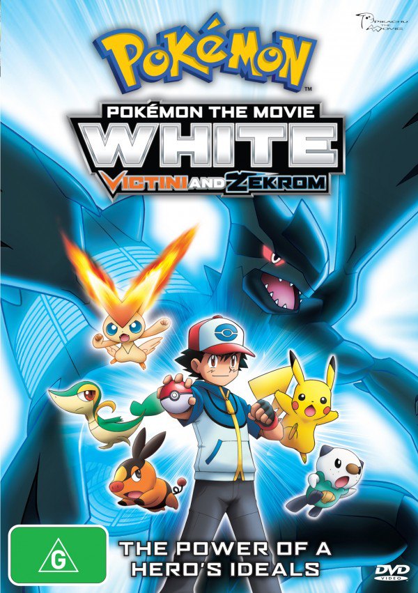 Australian DVD (Region 4) – White: Victini and Zekrom – front