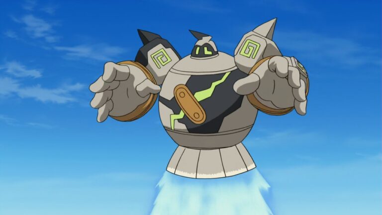 Golurk in flight