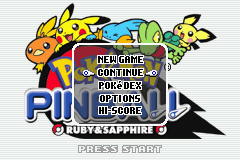 The main menu