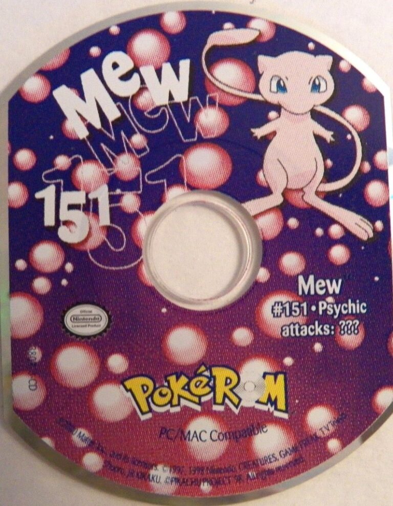 The Mew PokéROM sampler disc