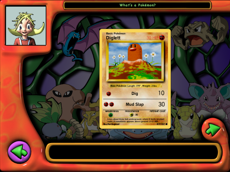 Taking apart a Diglett card.