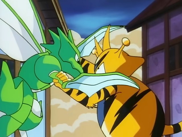 Showdown at Dark City (EP042) – Pokémon anime still