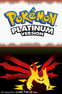 Pokémon Platinum Version.