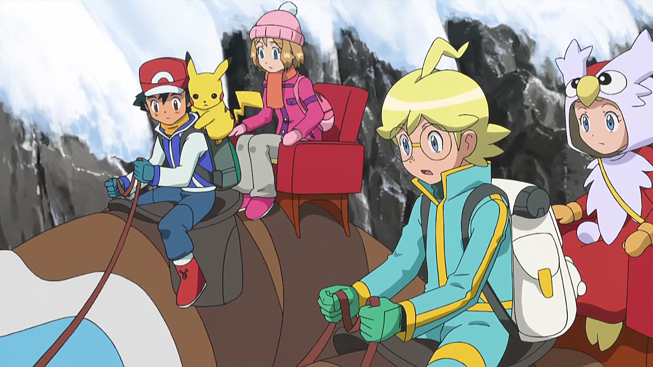 XY083 Over the Mountain of Snow! – Pokémon XY Kalos Quest screenshot