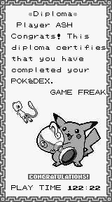 The Diploma print-out.