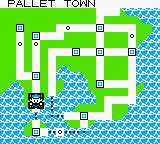 The Town Map, unchanged from Red and Blue.