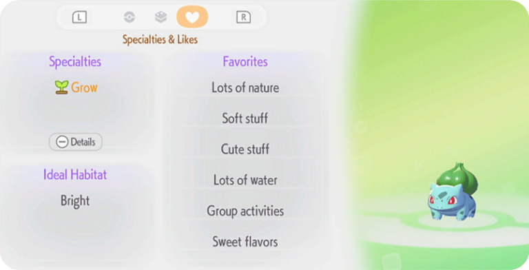 The in-game tip on specialties