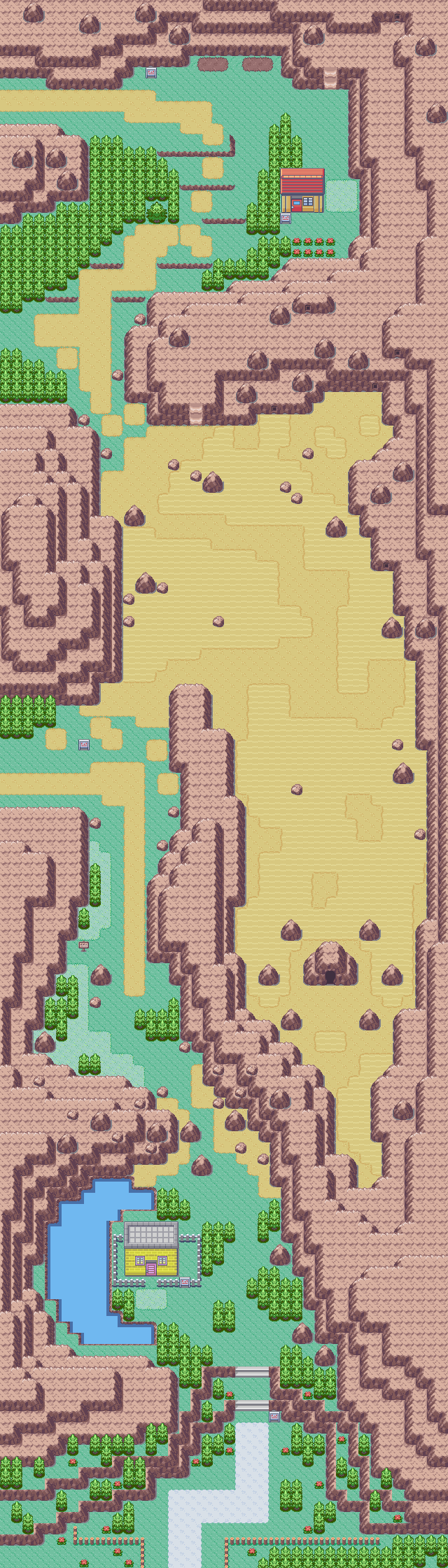 Route 111 desert interior map