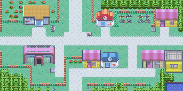 Route 110 & Mauville City map