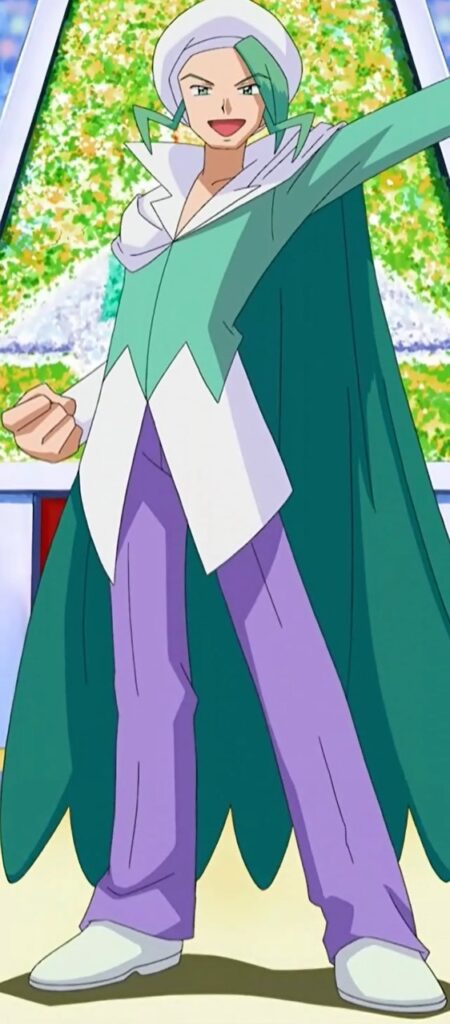 Wallace, Hoenn Champion and Contest Master, at his Cup (DP077)